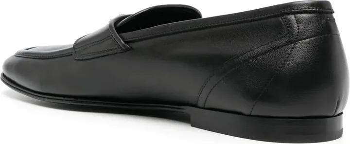 Logo-Plaque Leather Loafers - Image 3