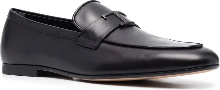 Logo-Plaque Leather Loafers - Image 2