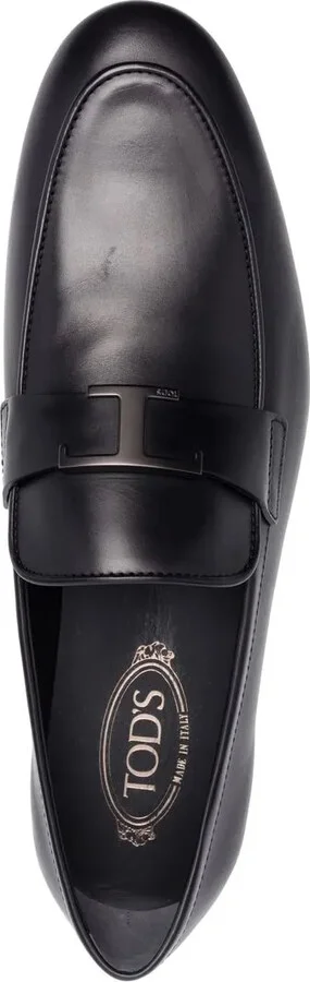 Logo-Plaque Leather Loafers - Image 4