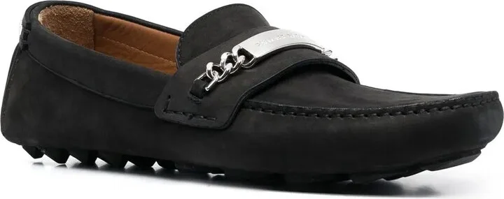Logo-Plaque Leather Loafers - Image 2