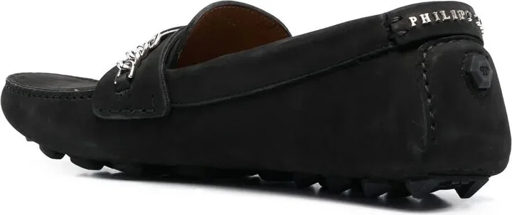 Logo-Plaque Leather Loafers - Image 3