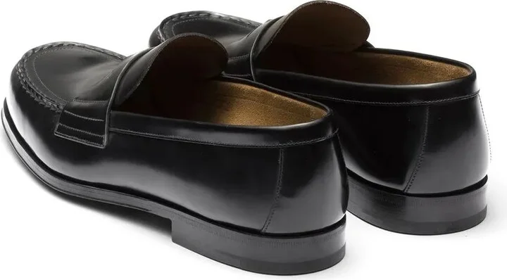 Logo-Plaque Leather Loafers - Image 3