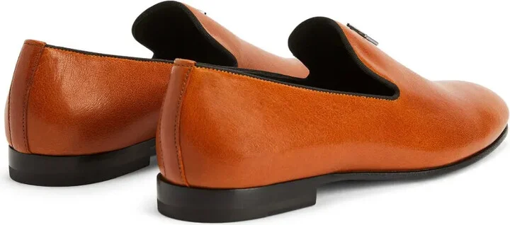 Logo-Plaque Leather Loafers - Image 3