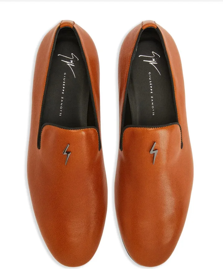 Logo-Plaque Leather Loafers - Image 4