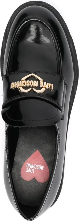 Logo-Plaque Leather Loafers - Image 4