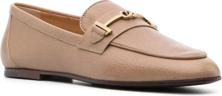 Logo-Plaque Leather Loafers - Image 2