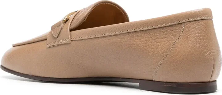 Logo-Plaque Leather Loafers - Image 3