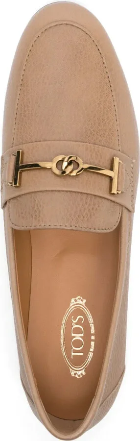 Logo-Plaque Leather Loafers - Image 4