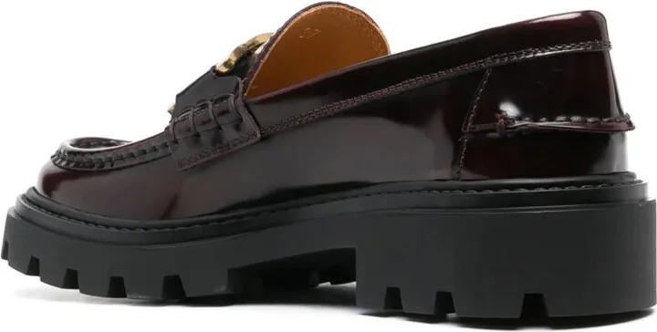 Logo-Plaque Leather Loafers - Image 3