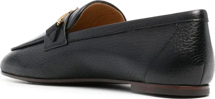 Logo-Plaque Leather Loafers - Image 3