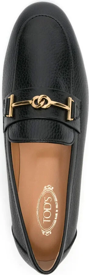 Logo-Plaque Leather Loafers - Image 4