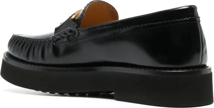 Logo-Plaque Leather Loafers - Image 3