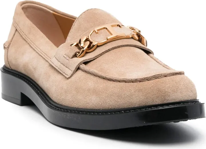Logo-Plaque Leather Loafers - Image 2