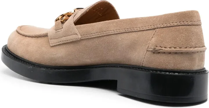 Logo-Plaque Leather Loafers - Image 3