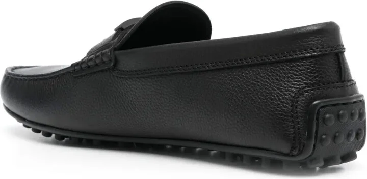 Logo-Plaque Leather Loafers - Image 3