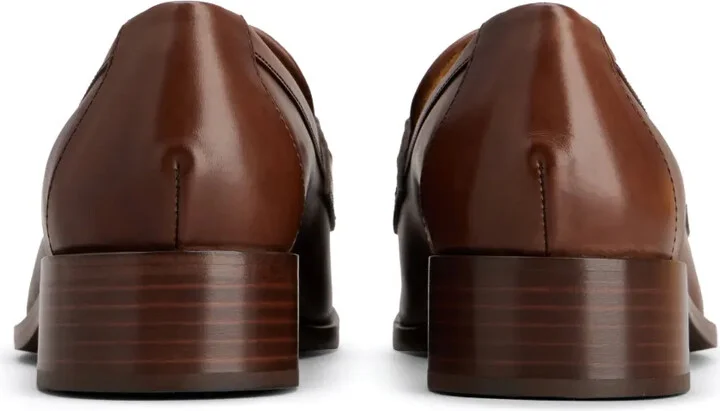 Logo-Plaque Leather Loafers - Image 3