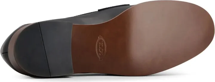 Logo-Plaque Leather Loafers - Image 4
