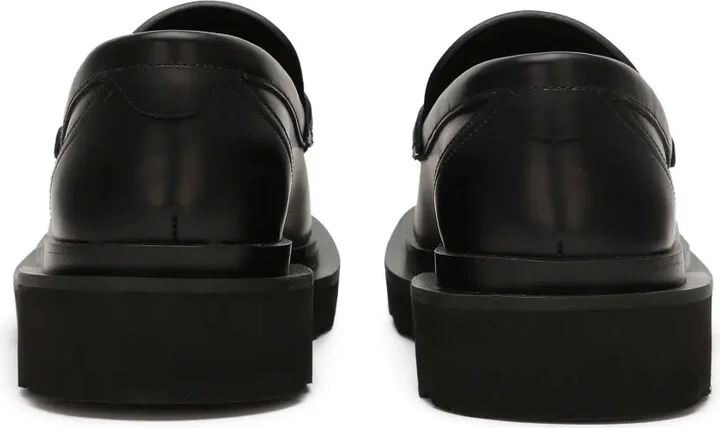 Logo-Plaque Leather Loafers - Image 3