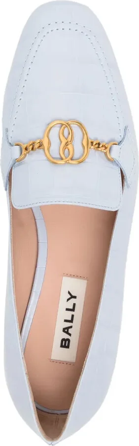 Logo-Plaque Leather Loafers - Image 4