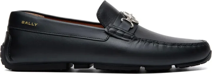Logo-Plaque Leather Loafers