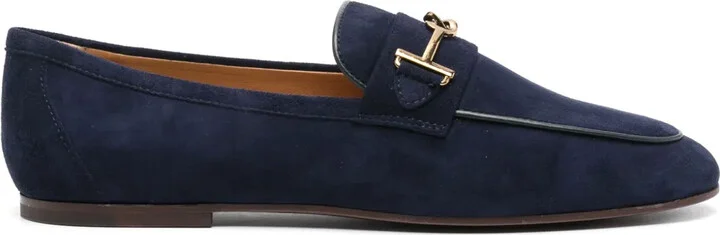 Logo-Plaque Leather Loafers