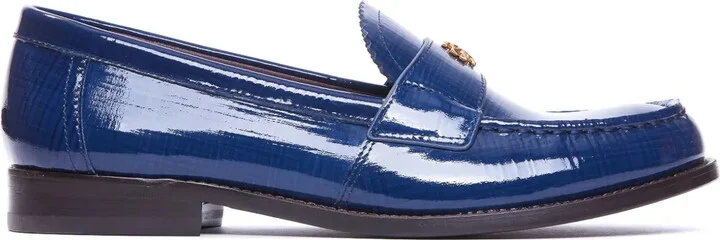 Logo-Plaque Leather Loafers