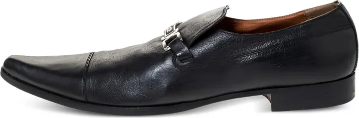 Logo-Plaque Leather Loafers