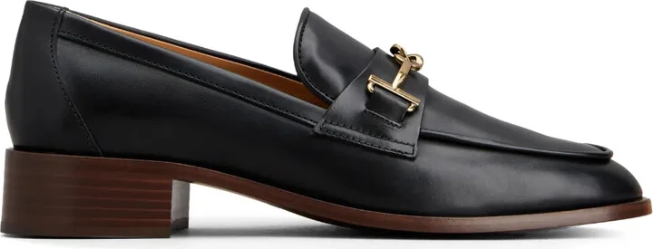 Logo-Plaque Leather Loafers