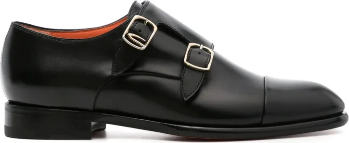Logo-Plaque Leather Loafers