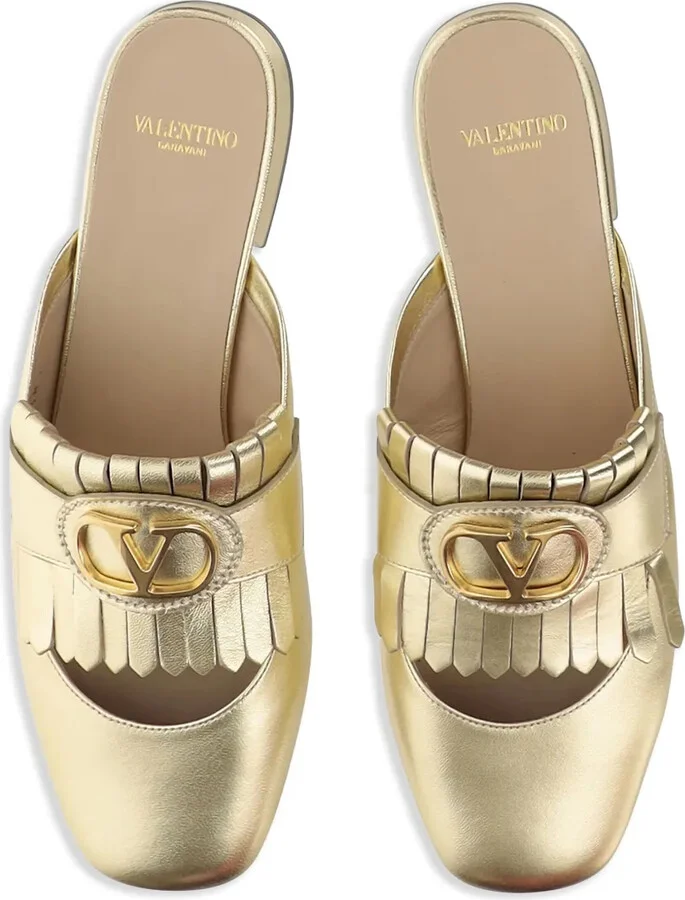 Logo-Plaque Leather Mules - Image 4