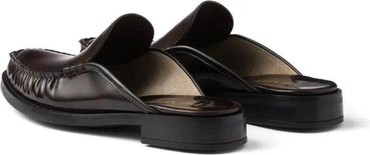 Logo-Plaque Leather Mules - Image 3