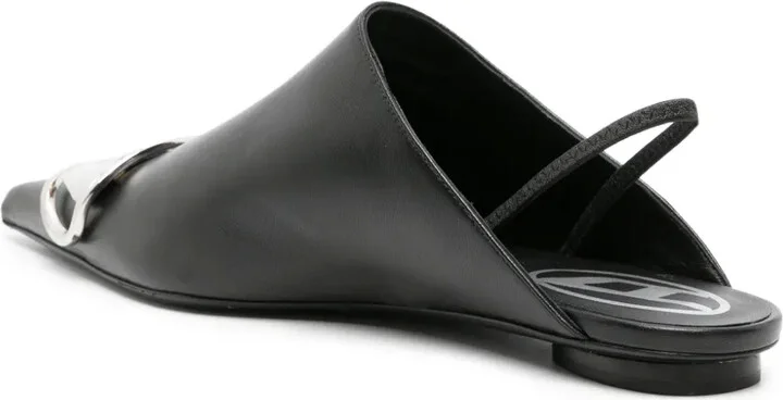 Logo-Plaque Leather Pumps - Image 3