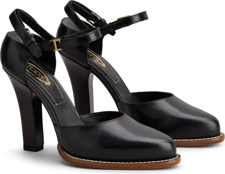 Logo-Plaque Leather Pumps - Image 2