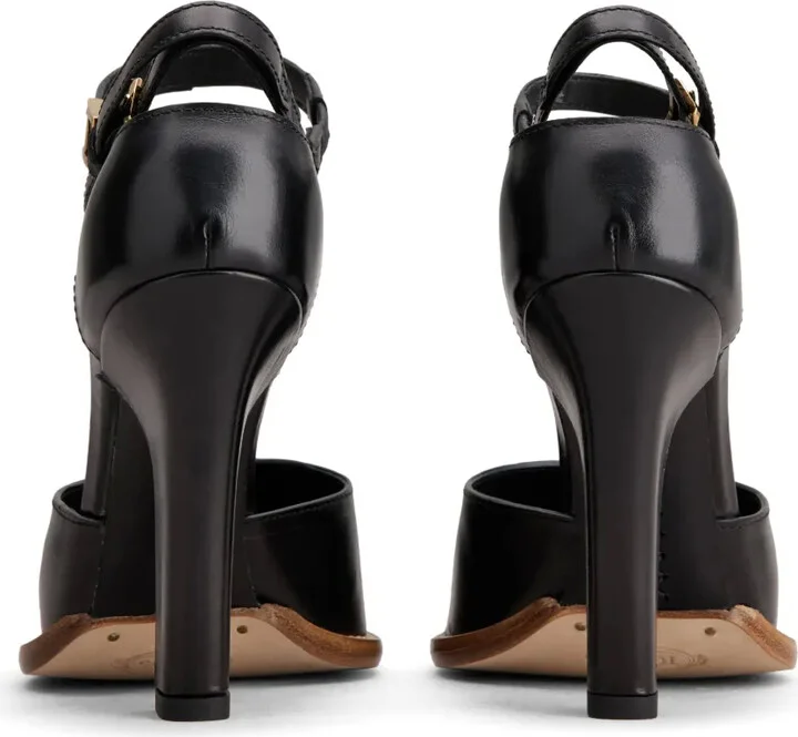 Logo-Plaque Leather Pumps - Image 3