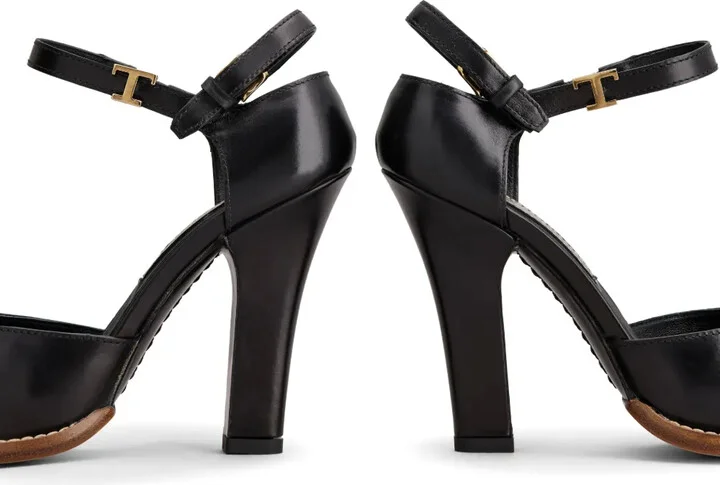 Logo-Plaque Leather Pumps - Image 4