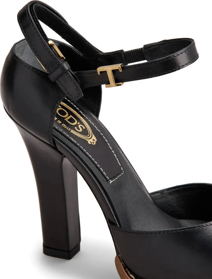 Logo-Plaque Leather Pumps - Image 5