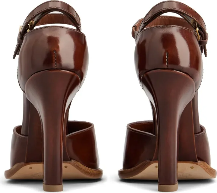 Logo-Plaque Leather Pumps - Image 3
