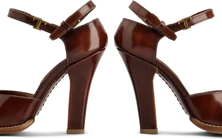 Logo-Plaque Leather Pumps - Image 4