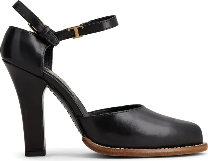 Logo-Plaque Leather Pumps
