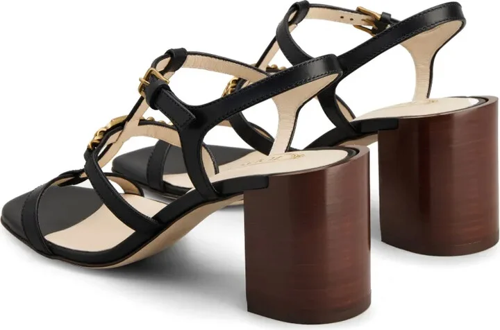 Logo-Plaque Leather Sandals - Image 3