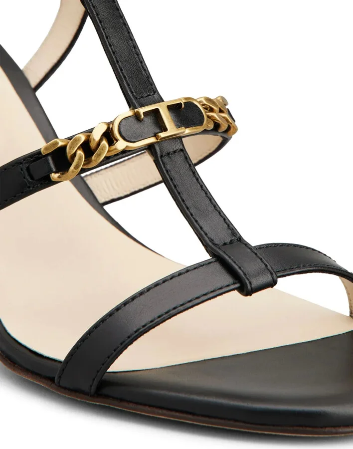 Logo-Plaque Leather Sandals - Image 5