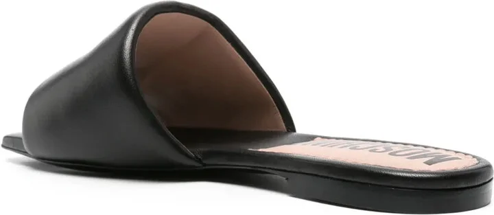 Logo-Plaque Leather Sandals - Image 3