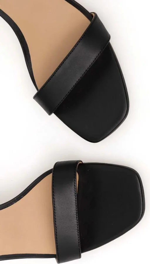 Logo-Plaque Leather Sandals - Image 4