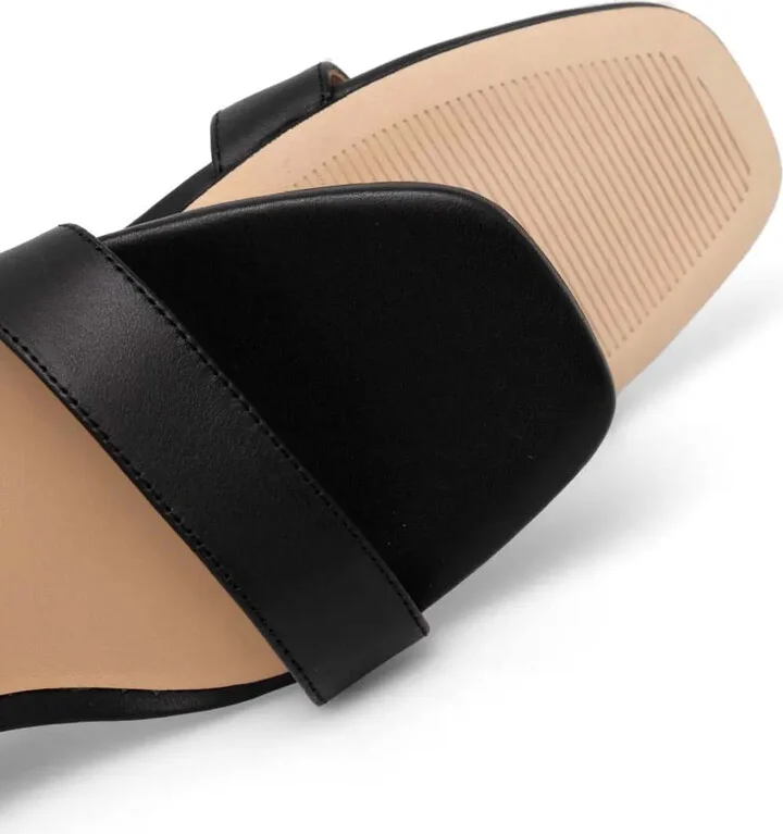 Logo-Plaque Leather Sandals - Image 5