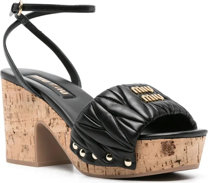 Logo-Plaque Leather Sandals - Image 2