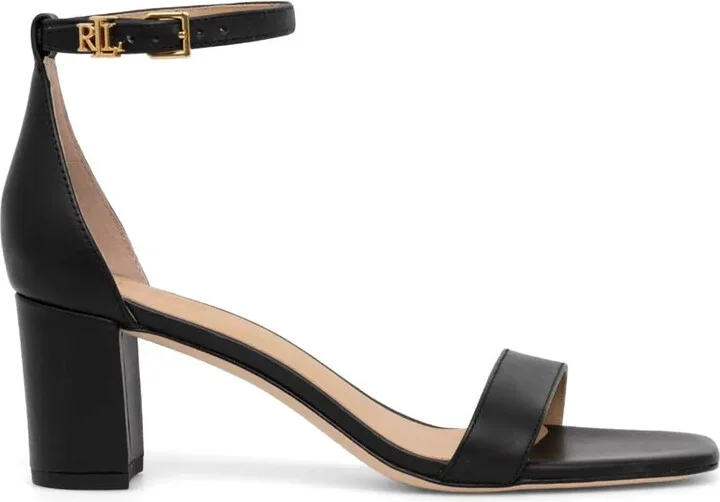 Logo-Plaque Leather Sandals