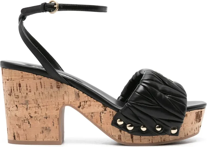 Logo-Plaque Leather Sandals