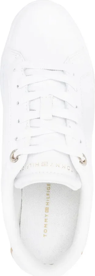 Logo-Plaque Leather Sneakers - Image 4