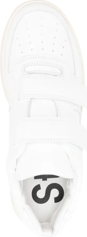 Logo-Plaque Leather Sneakers - Image 4