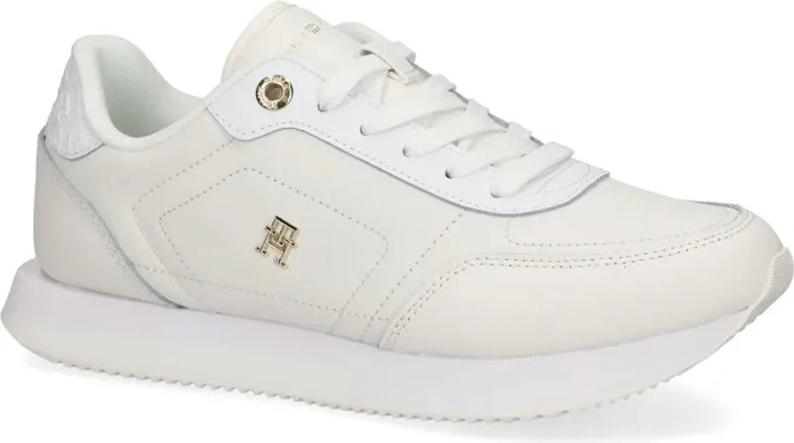 Logo-Plaque Leather Sneakers - Image 2